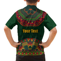 Cinco de Mayo 2024 Family Matching Off Shoulder Maxi Dress and Hawaiian Shirt Mexican Folk Pattern - Wonder Print Shop