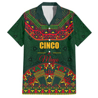Cinco de Mayo 2024 Family Matching Off Shoulder Maxi Dress and Hawaiian Shirt Mexican Folk Pattern - Wonder Print Shop