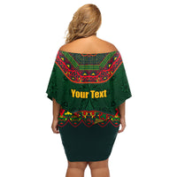 Cinco de Mayo 2024 Family Matching Off Shoulder Short Dress and Hawaiian Shirt Mexican Folk Pattern - Wonder Print Shop