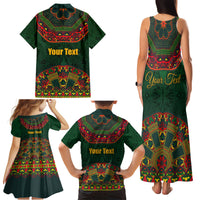 Cinco de Mayo 2024 Family Matching Tank Maxi Dress and Hawaiian Shirt Mexican Folk Pattern - Wonder Print Shop