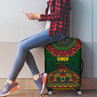 Cinco de Mayo 2024 Luggage Cover Mexican Folk Pattern - Wonder Print Shop