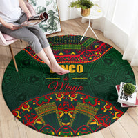 Cinco de Mayo 2024 Round Carpet Mexican Folk Pattern