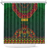 Cinco de Mayo 2024 Shower Curtain Mexican Folk Pattern
