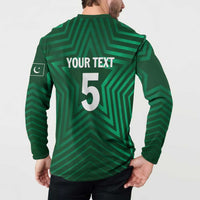 Custom Pakistan Cricket Button Sweatshirt The Boys In Green