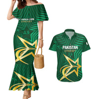 Custom Pakistan Cricket Couples Matching Mermaid Dress and Hawaiian Shirt The Boys In Green