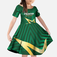 Custom Pakistan Cricket Family Matching Long Sleeve Bodycon Dress and Hawaiian Shirt The Boys In Green