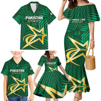 Custom Pakistan Cricket Family Matching Mermaid Dress and Hawaiian Shirt The Boys In Green