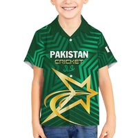 Custom Pakistan Cricket Family Matching Short Sleeve Bodycon Dress and Hawaiian Shirt The Boys In Green