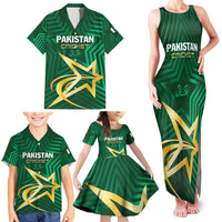 Custom Pakistan Cricket Family Matching Tank Maxi Dress and Hawaiian Shirt The Boys In Green