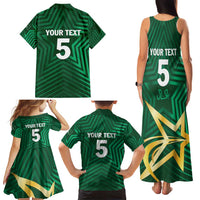 Custom Pakistan Cricket Family Matching Tank Maxi Dress and Hawaiian Shirt The Boys In Green