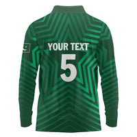 Custom Pakistan Cricket Long Sleeve Polo Shirt The Boys In Green