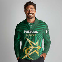 Custom Pakistan Cricket Long Sleeve Polo Shirt The Boys In Green