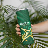 Custom Pakistan Cricket Skinny Tumbler The Boys In Green