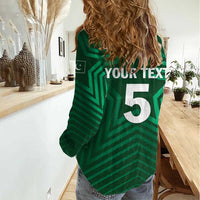 Custom Pakistan Cricket Women Casual Shirt The Boys In Green