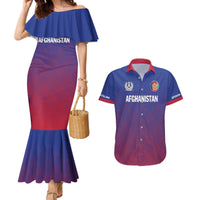 Custom Afghanistan Cricket Afghan Atalan Couples Matching Mermaid Dress and Hawaiian Shirt Glorious Nation Victorious Team