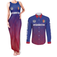 Custom Afghanistan Cricket Afghan Atalan Couples Matching Tank Maxi Dress and Long Sleeve Button Shirt Glorious Nation Victorious Team