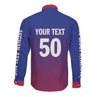 Custom Afghanistan Cricket Afghan Atalan Long Sleeve Button Shirt Glorious Nation Victorious Team