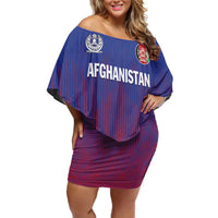 Custom Afghanistan Cricket Afghan Atalan Off Shoulder Short Dress Glorious Nation Victorious Team
