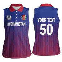 Custom Afghanistan Cricket Afghan Atalan Women Sleeveless Polo Shirt Glorious Nation Victorious Team