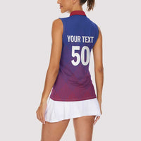 Custom Afghanistan Cricket Afghan Atalan Women Sleeveless Polo Shirt Glorious Nation Victorious Team