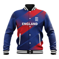 Custom England Cricket Baseball Jacket Come On Three Lions