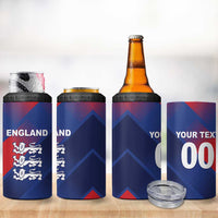Custom England Cricket 4 in 1 Can Cooler Tumbler Come On Three Lions