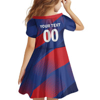 Custom England Cricket Family Matching Long Sleeve Bodycon Dress and Hawaiian Shirt Come On Three Lions