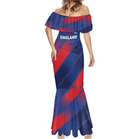 Custom England Cricket Mermaid Dress Come On Three Lions