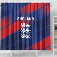 England Cricket Shower Curtain Come On Three Lions