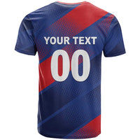 Custom England Cricket T Shirt Come On Three Lions