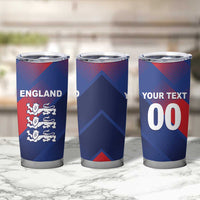 Custom England Cricket Tumbler Cup Come On Three Lions