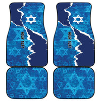 Israel Yom Ha'atzmaut Car Mats Star of David Grunge Style