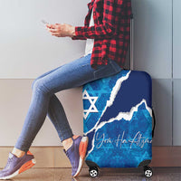 Israel Yom Ha'atzmaut Luggage Cover Star of David Grunge Style