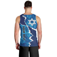 Personalized Israel Yom Ha'atzmaut Men Tank Top Star of David Grunge Style