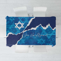 Israel Yom Ha'atzmaut Tablecloth Star of David Grunge Style