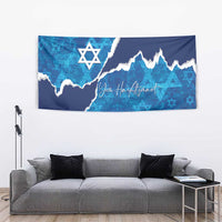Israel Yom Ha'atzmaut Tapestry Star of David Grunge Style