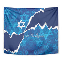 Israel Yom Ha'atzmaut Tapestry Star of David Grunge Style
