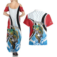 Personalized Antigua and Barbuda Fishing Couples Matching Summer Maxi Dress and Hawaiian Shirt Sporty Style