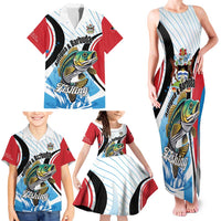 Personalized Antigua and Barbuda Fishing Family Matching Tank Maxi Dress and Hawaiian Shirt Sporty Style