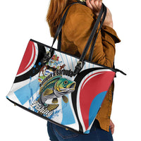 Antigua and Barbuda Fishing Leather Tote Bag Sporty Style