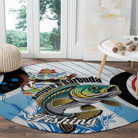 Antigua and Barbuda Fishing Round Carpet Sporty Style