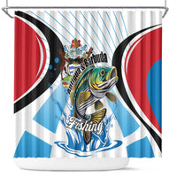 Antigua and Barbuda Fishing Shower Curtain Sporty Style