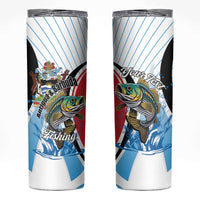Personalized Antigua and Barbuda Fishing Skinny Tumbler Sporty Style