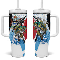 Personalized Antigua and Barbuda Fishing Tumbler With Handle Sporty Style