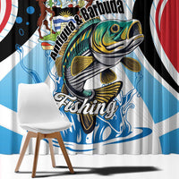 Antigua and Barbuda Fishing Window Curtain Sporty Style