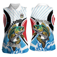 Personalized Antigua and Barbuda Fishing Women Sleeveless Polo Shirt Sporty Style