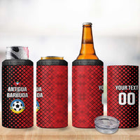 Custom Football Antigua and Barbuda 4 in 1 Can Cooler Tumbler The Benna Boys Go Champions