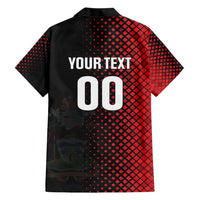 Custom Football Antigua and Barbuda Family Matching Short Sleeve Bodycon Dress and Hawaiian Shirt The Benna Boys Go Champions