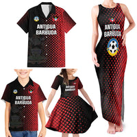 Custom Football Antigua and Barbuda Family Matching Tank Maxi Dress and Hawaiian Shirt The Benna Boys Go Champions