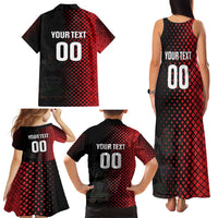 Custom Football Antigua and Barbuda Family Matching Tank Maxi Dress and Hawaiian Shirt The Benna Boys Go Champions